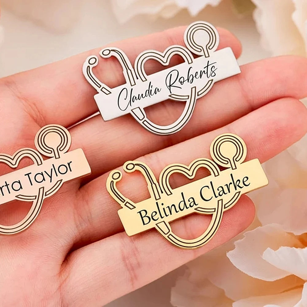 Custom Wholesale Metal Name Tags
