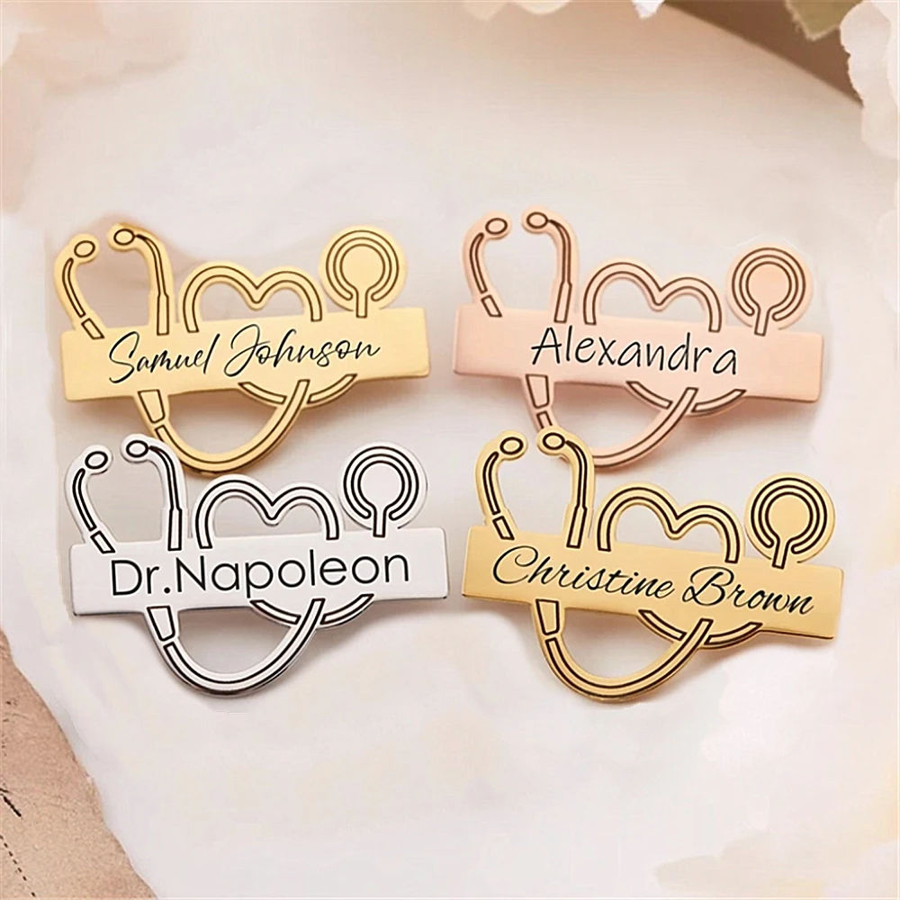 Custom Wholesale Metal Name Tags