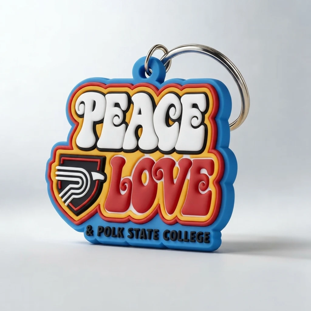 Personalized Soft Rubber Keychain