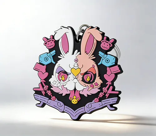 Personalized Soft Rubber Keychain