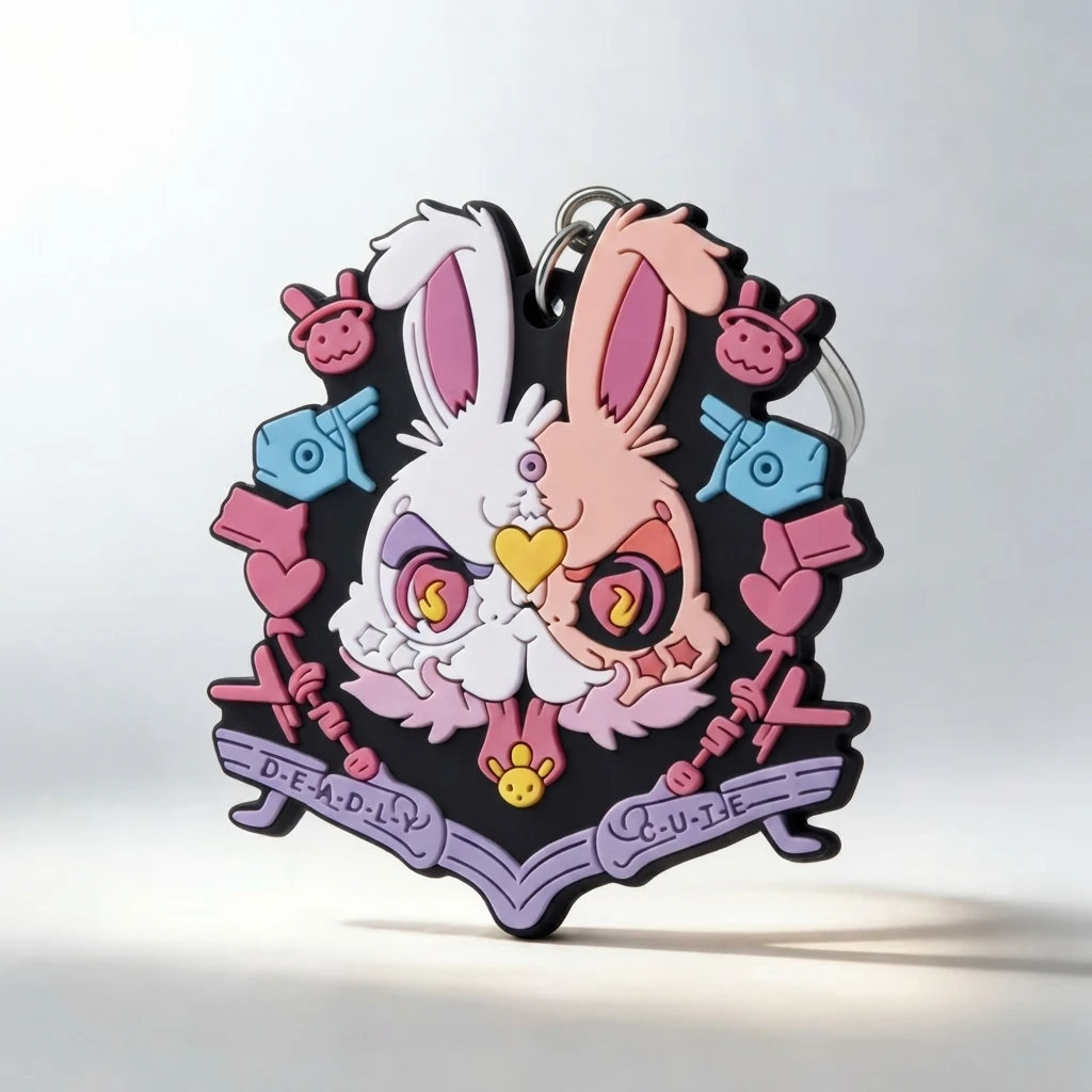 Personalized Soft Rubber Keychain