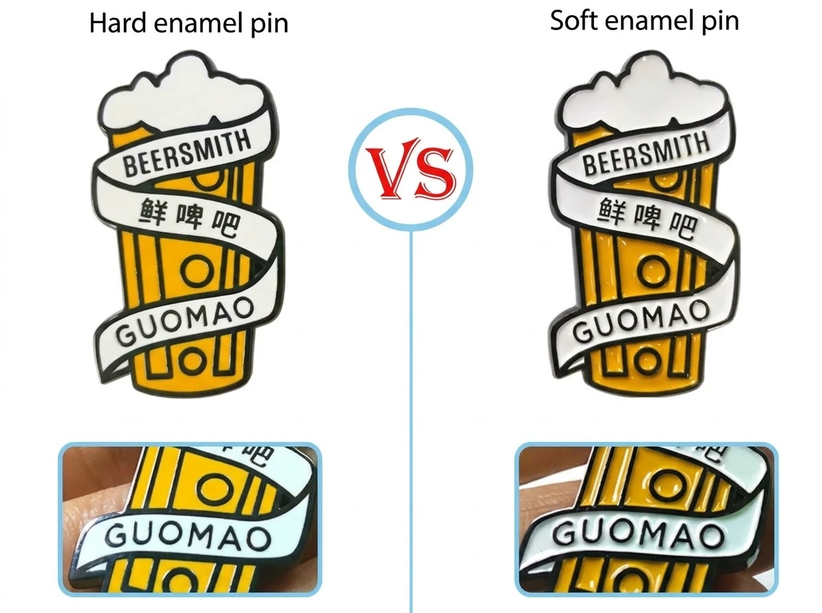 Soft Enamel Pins and Hard Enamel Pins Soft Enamel Pins and Hard Enamel Pins